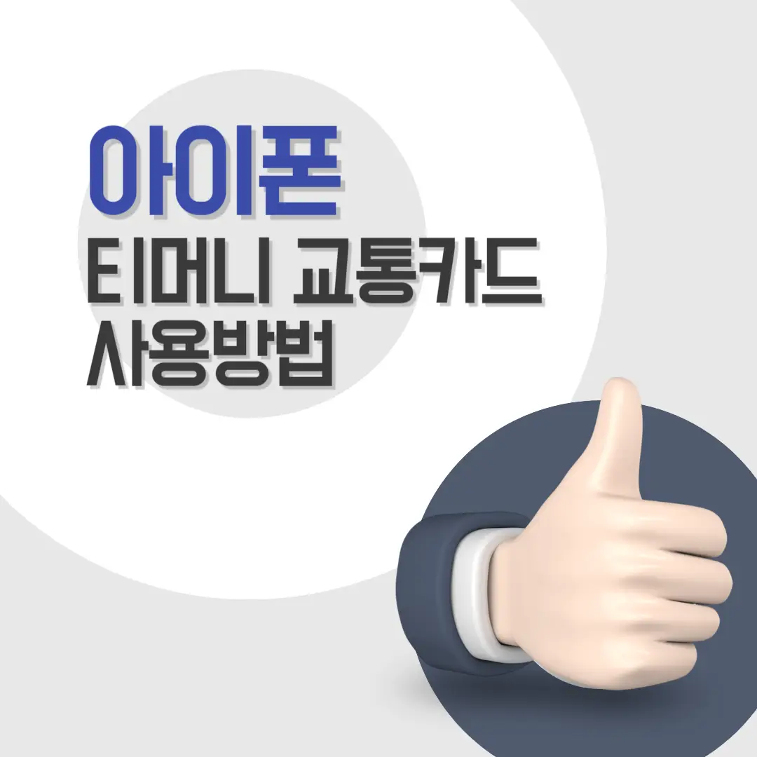 아이폰-티머니-교통카드