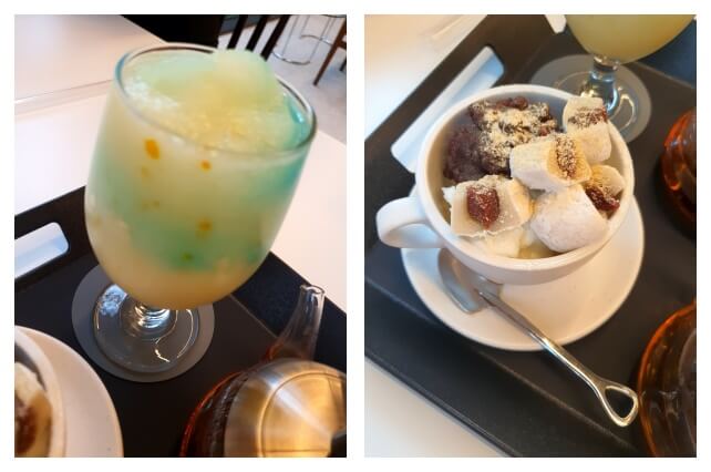 하와이안유자 컵빙수