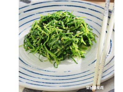 모닝글로리 마늘 볶음 사진