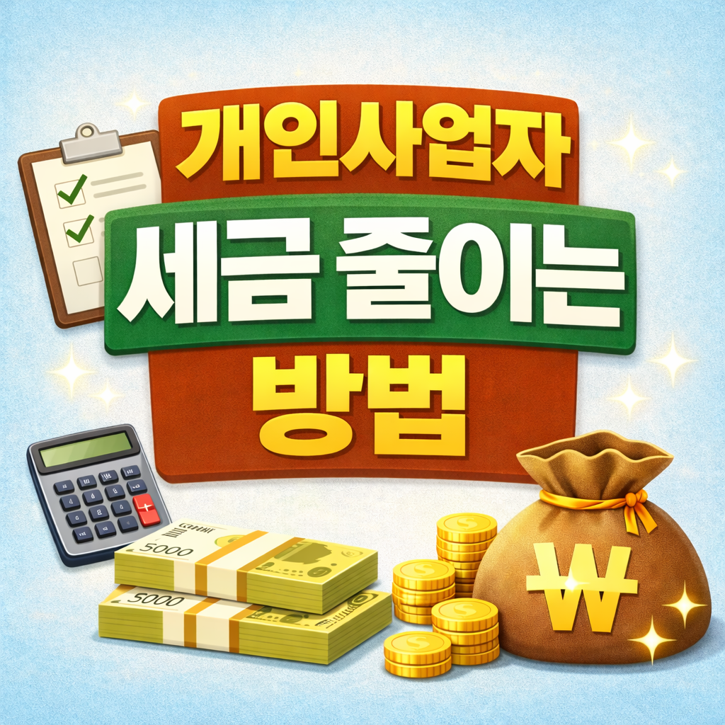 개인사업자 세금 줄이는 방법, 해보니 결국 이 차이였습니다