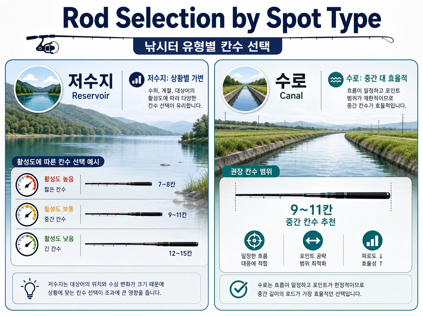 낚시터 유형별 칸수 선택
