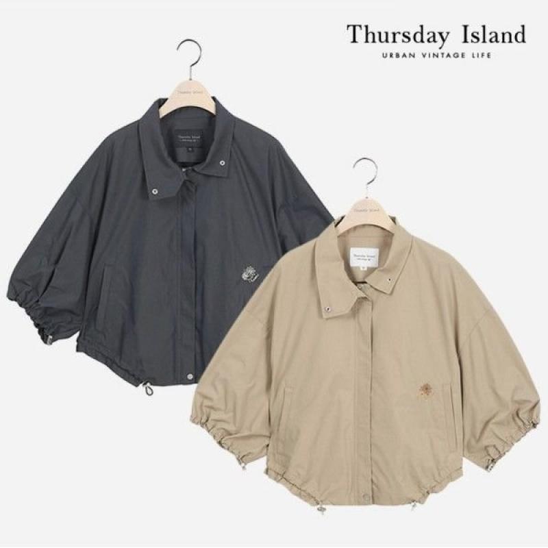 써스데이아일랜드 Thursday Island 여성 밴드카라 스트링 점퍼 T214MJP233W
