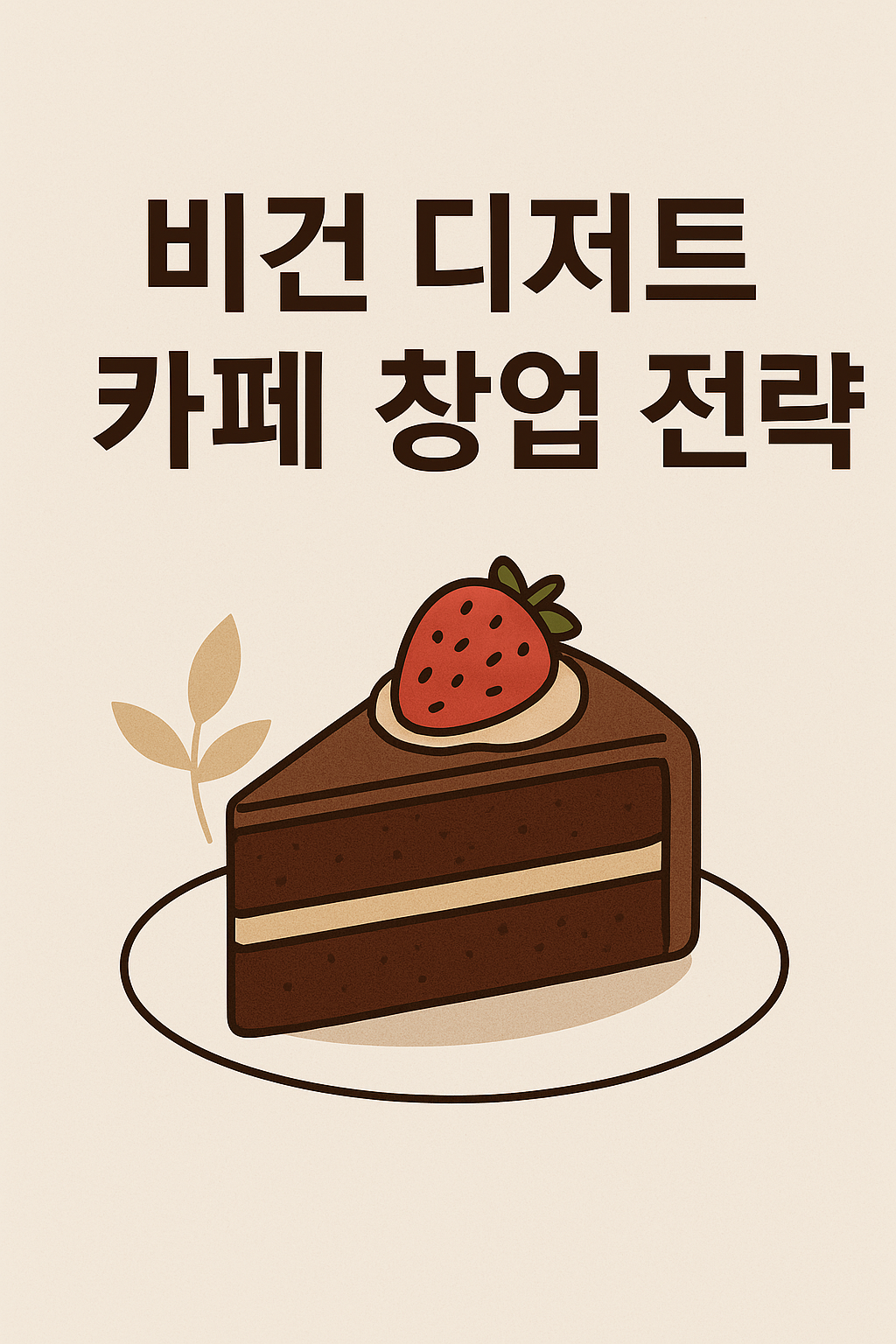 비건 디저트 카페 창업 전략에 관한 이미지