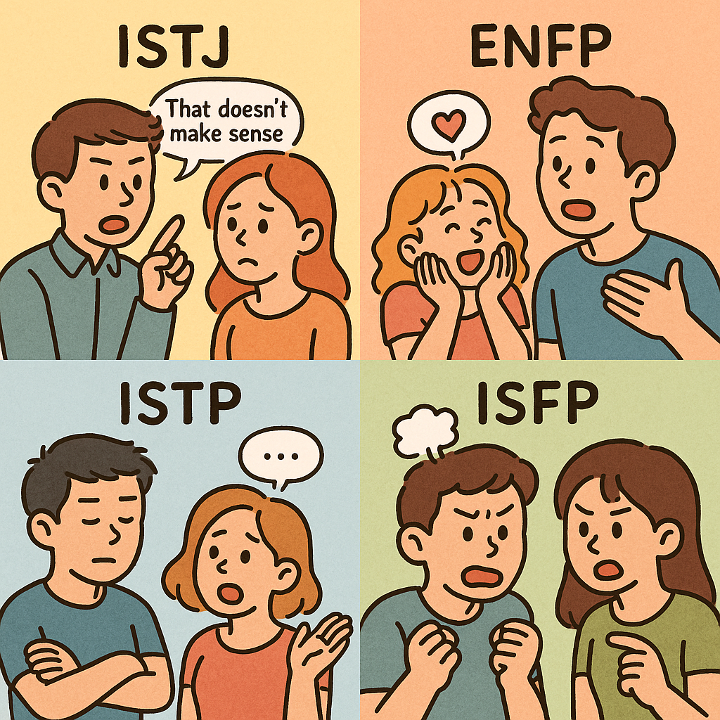 MBTI 유형별 대화실수