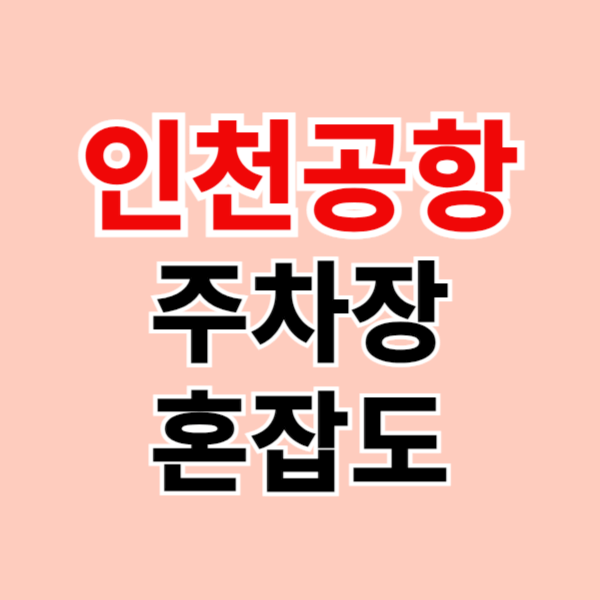 인천공항 주차장 혼잡도
