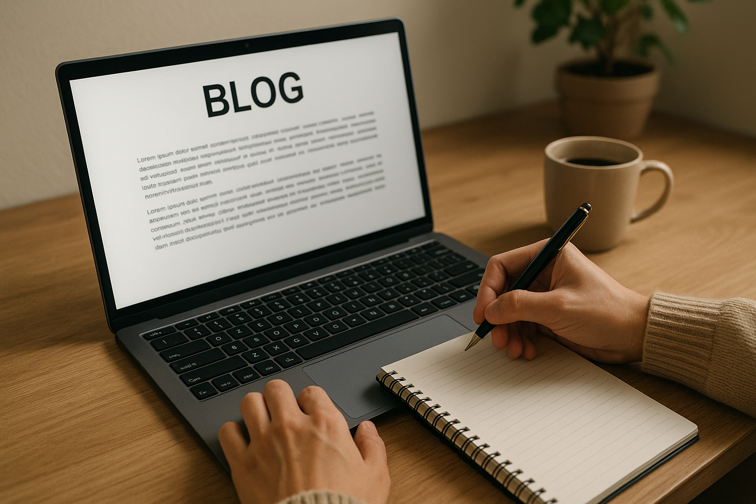 블로그 글쓰기 하는 모습 사진