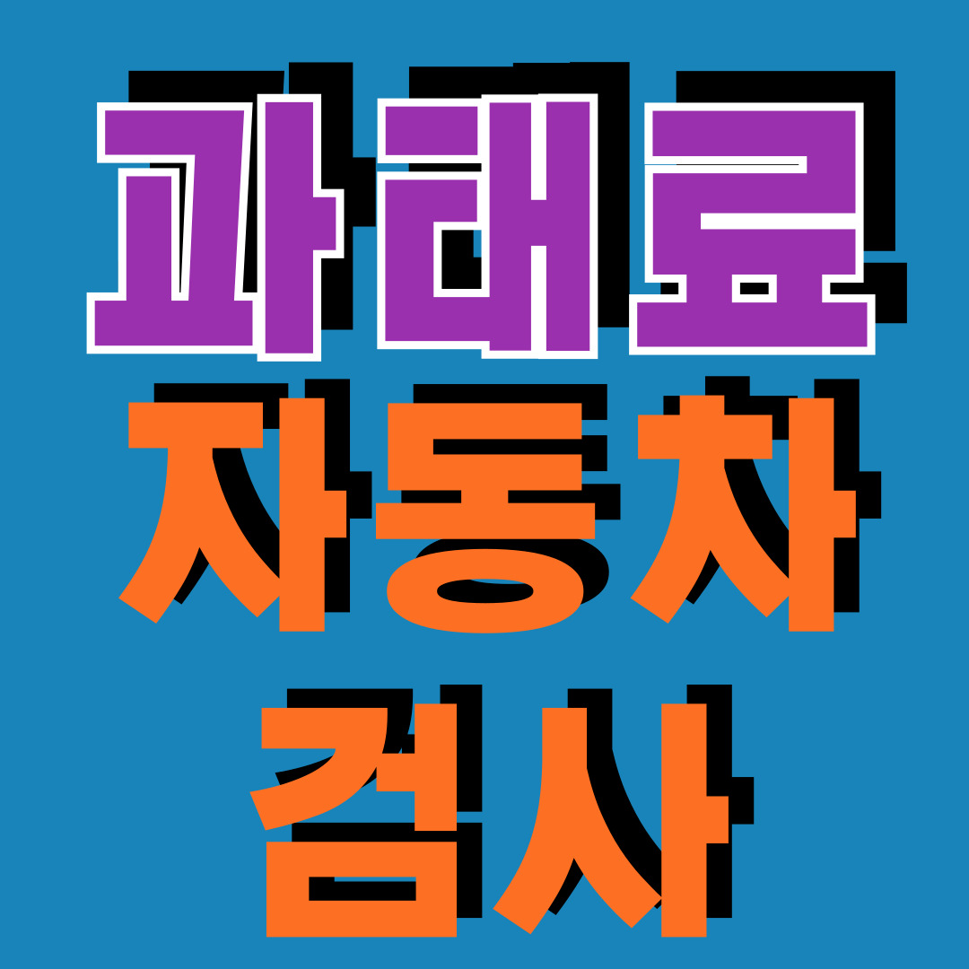 자동차검사과태료