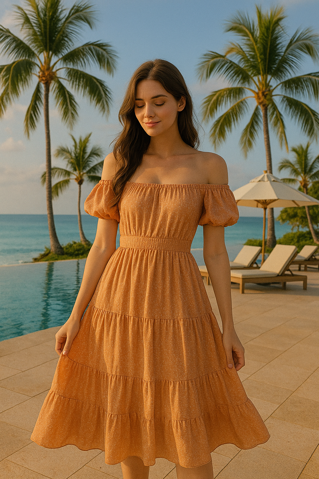 오프숄더 드레스