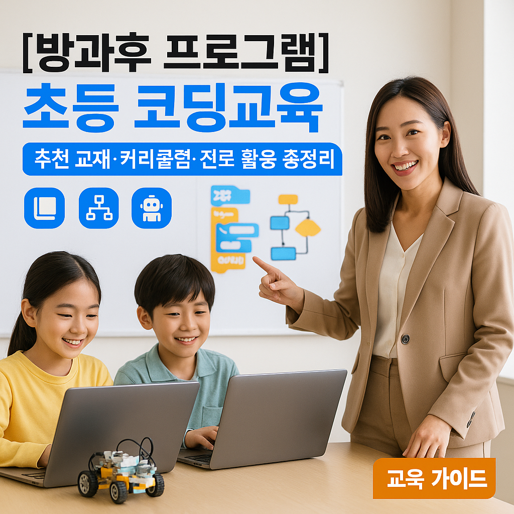[방과후 프로그램] 초등 코딩교육 ｜ 추천 교재·커리큘럼·진로 활용 총정리