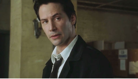 영화 속 주인공 키아누 리브스 의 모습이다