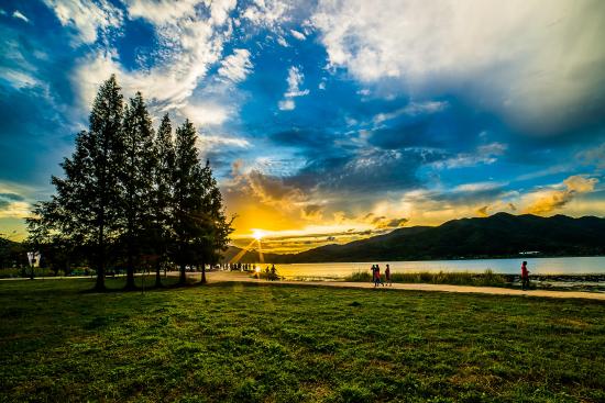 양평 두물머리의 일출