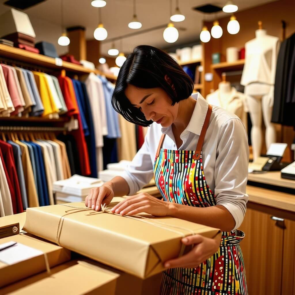 옷가게-상인-상품포장