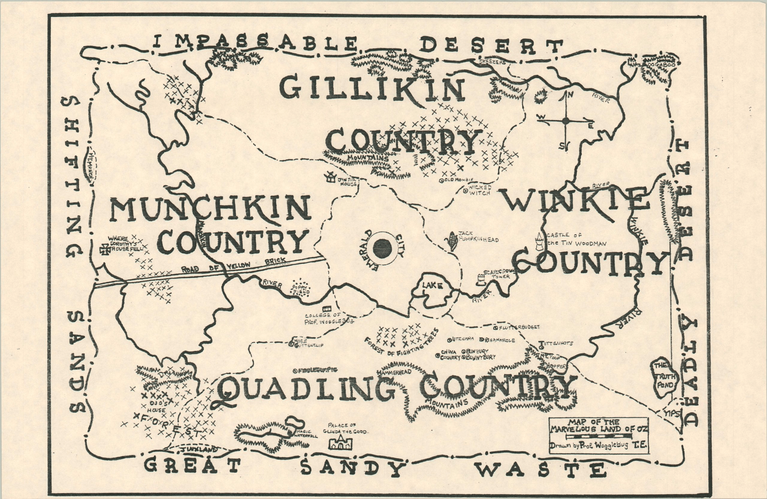 오즈의 세계 지도