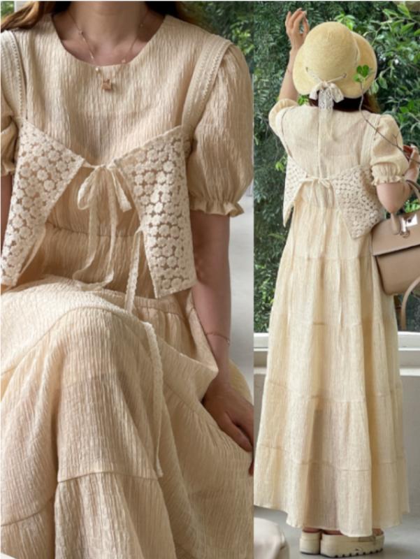 예뻐너 여성 원피스 봄 여름 바캉스 휴양지 해외여행 린넨 캉캉 하객