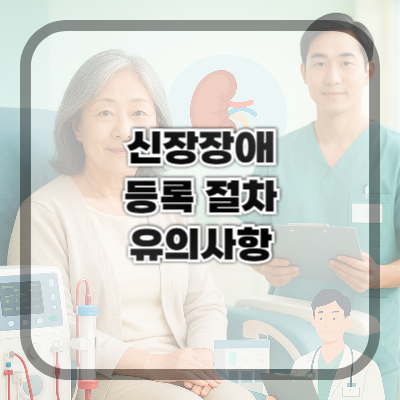 신장장애 등록 절차와 주의사항