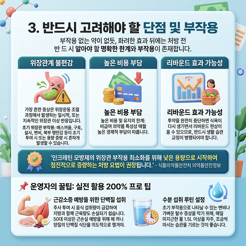반드시 고려해야 할 단점 및 부작용