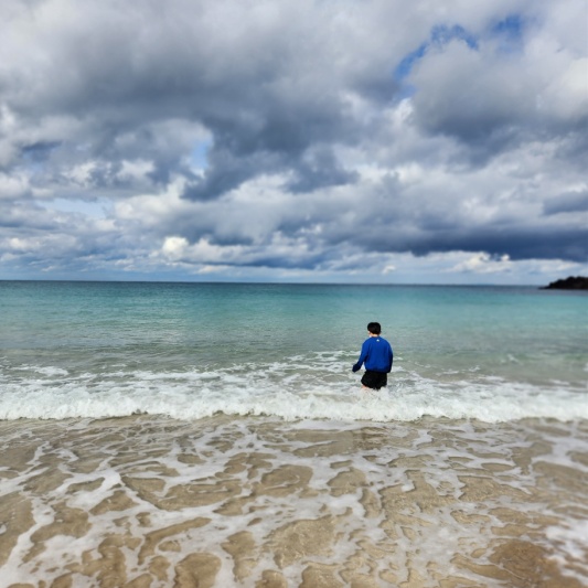 제주 함덕해변 물놀이 제주도 한달살기 4인가족 여행