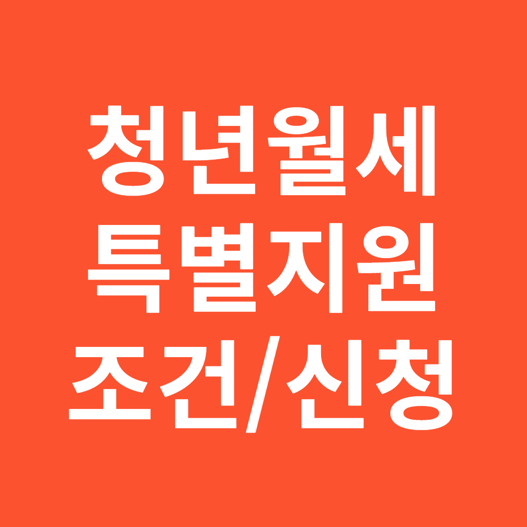 청년월세특별지원