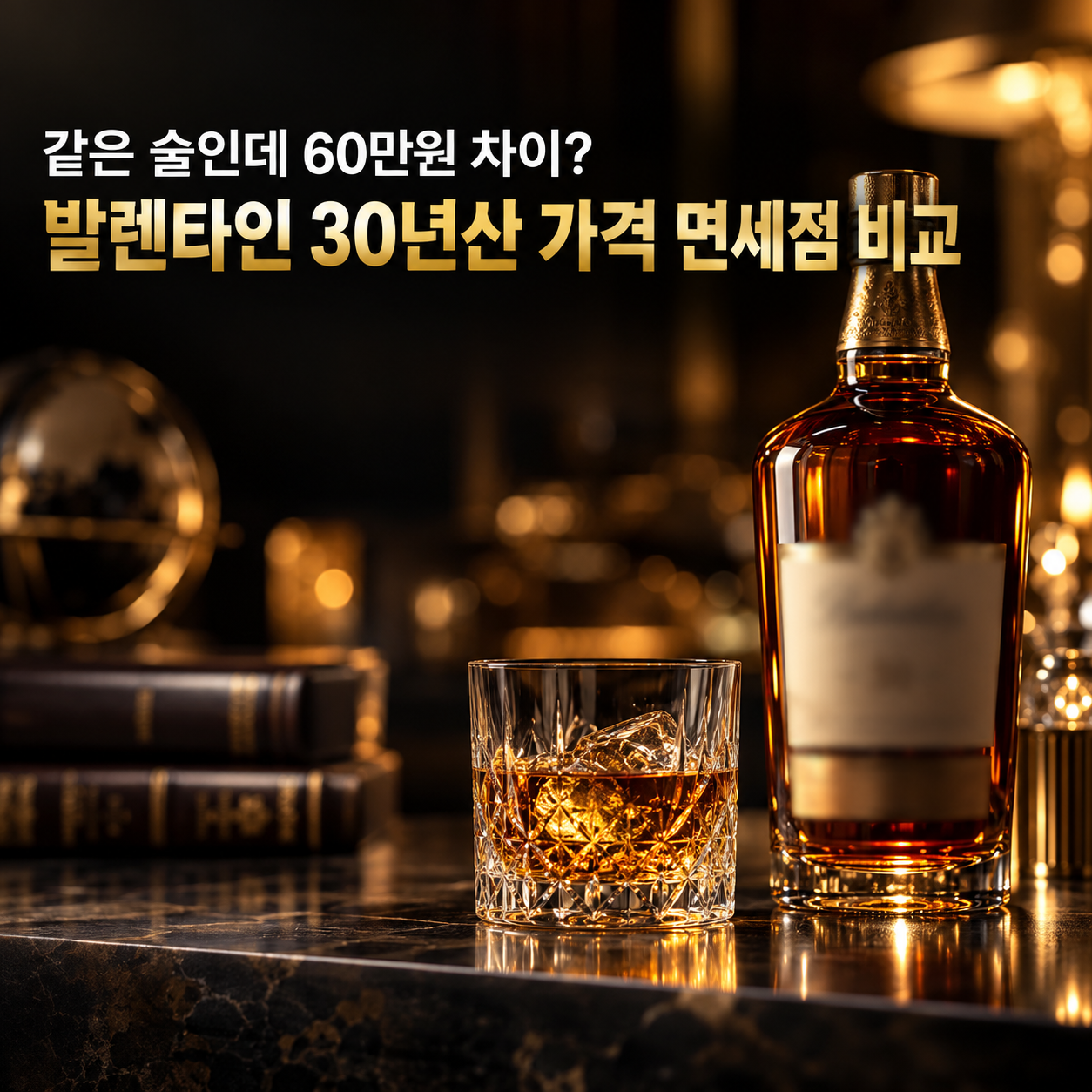 "같은 술인데 60만원 차이?" 발렌타인 30년산 가격 면세점 비교