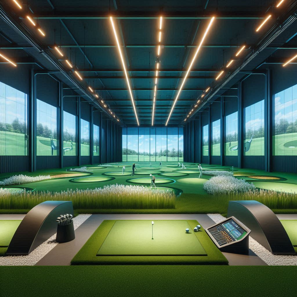 실내골프연습장 배경
