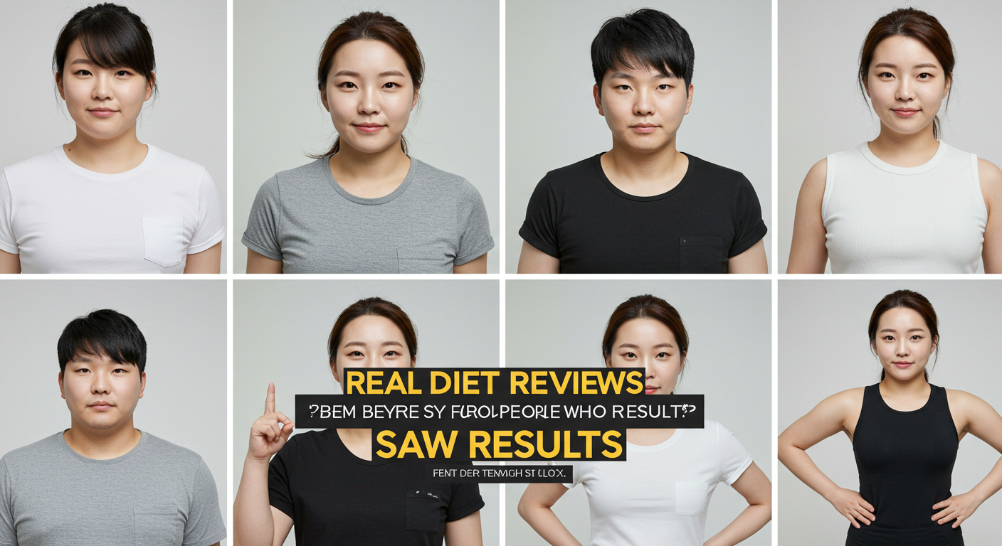 "실제 효과를 본 사람들의 단기다이어트 후기 - 한국인들의 전후 변화 사진 모음"