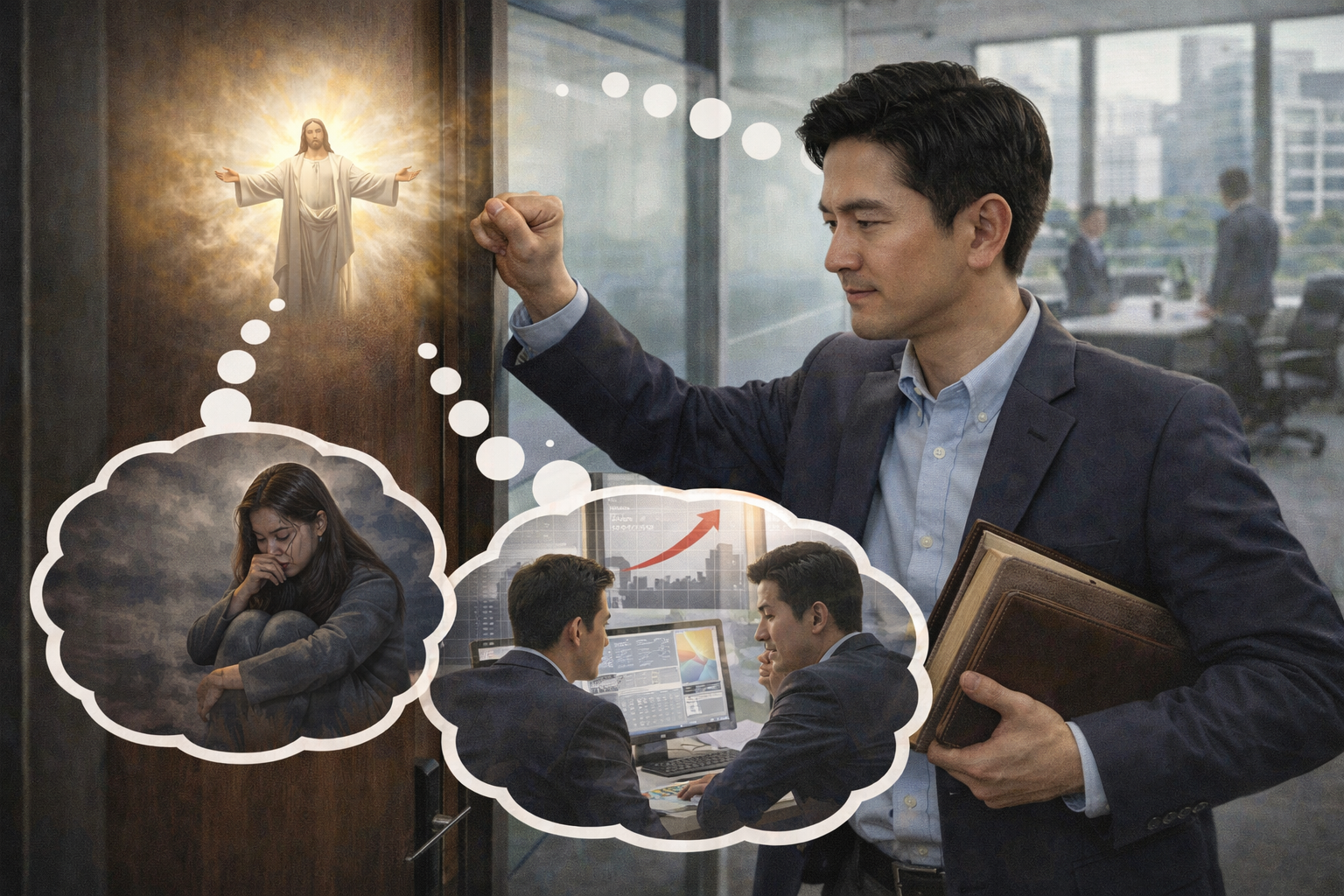 행 26:8 말씀을 통해 하나님께서는 불가능한 것이 없음을 믿는 믿음을 갖는 것이 필요하며, 사람은 안되지만 하나님께서는 모든 것을 하실 수 있는 분이심을 기억하며, 불가능하며 부정적으로 여겨지는 것들에 대해 하나님을 의지하며 다시한번 시도하며 하나님의 이름으로 나아가려는 시도를 할 것이 생각되었고, 영혼에게 한번 더 나아가고 부정적인 상황으로 예측되는 업무도 한번 더 두드리는 시도들을 힘있게 하는 모습입니다.