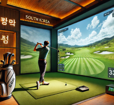 한국 스크린 골프 사진