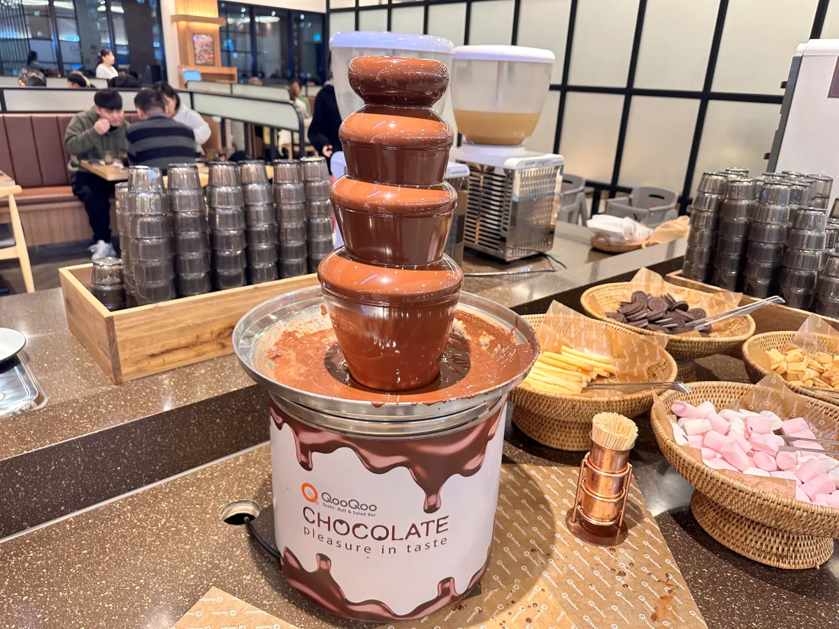 쿠우쿠우-초콜릿-분수