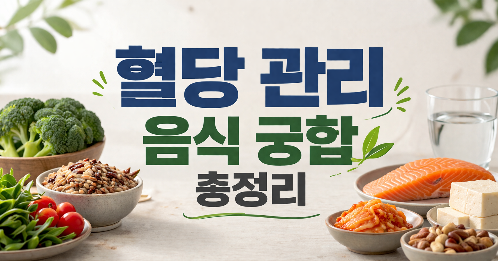 혈당 관리 음식 궁합