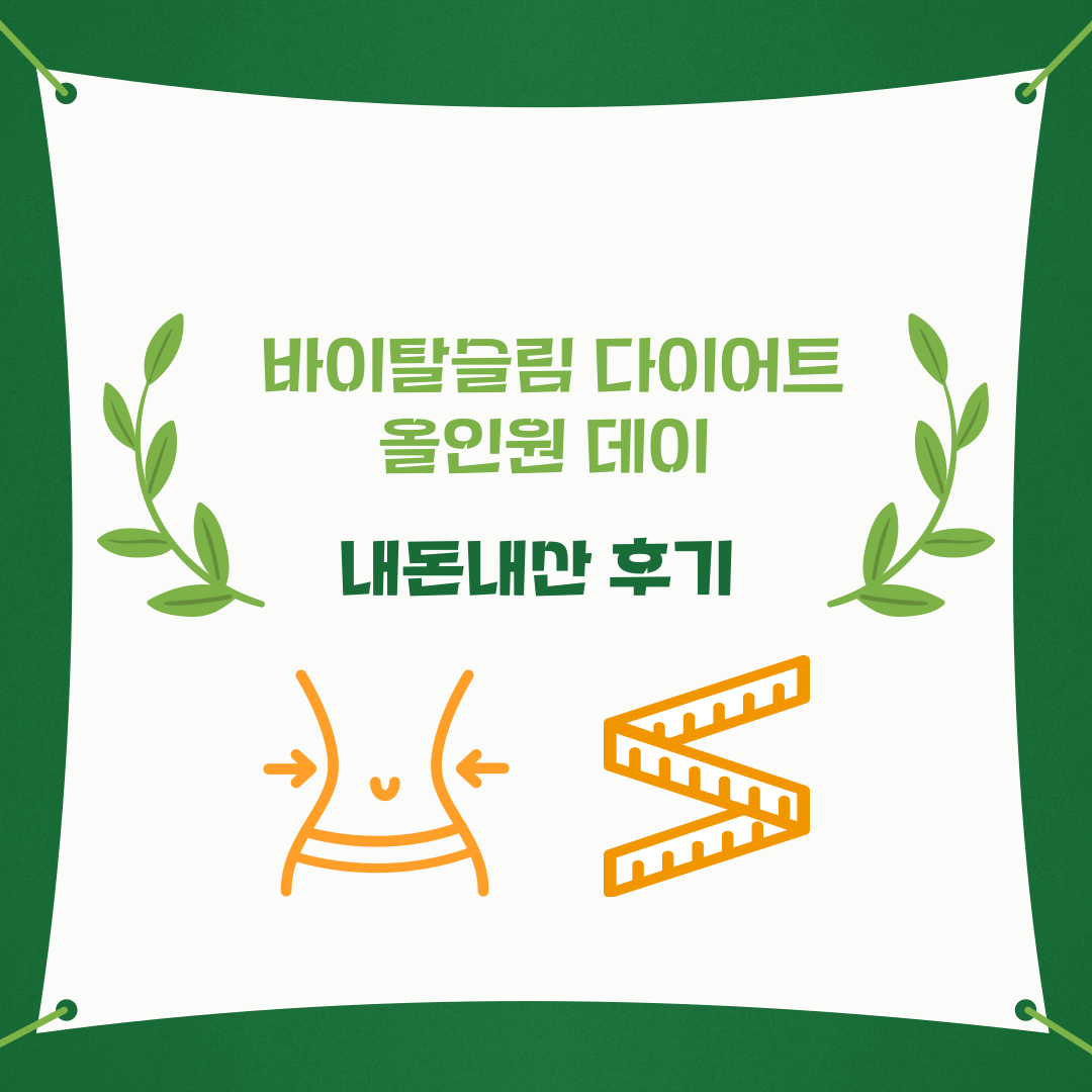 바이탈슬림 다이어트 올인원 데이 내돈내산 후기