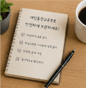 개인통관고유부호 사용 시 주의사항