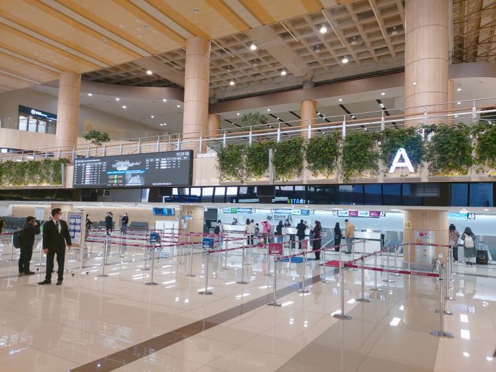 ANA항공이용후기-김포공항체크인