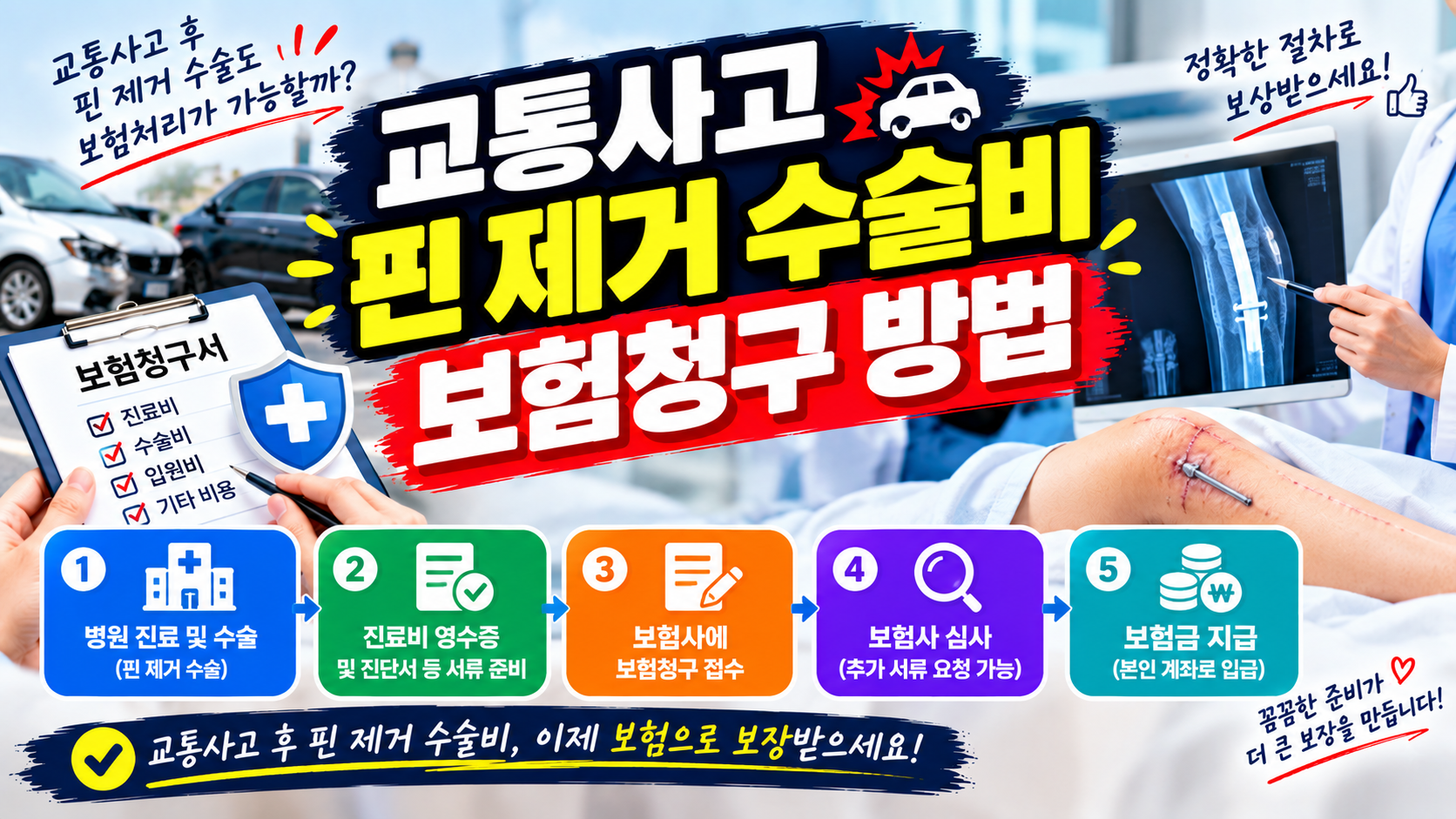 교통사고 핀 제거 수술비 청구 방법