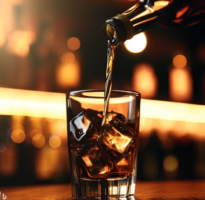 해장을 위한 한잔의 술(made by Bing)