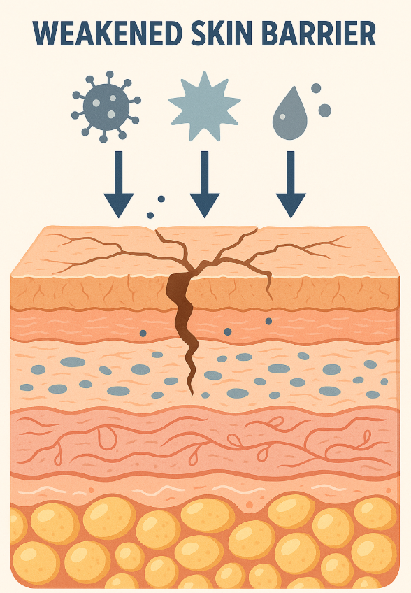 weakened_skin_barrier_diagram