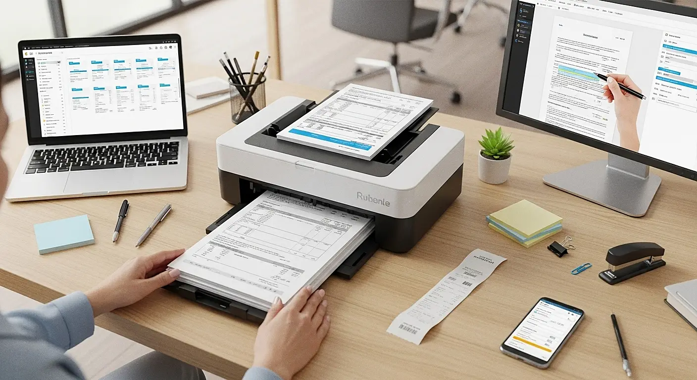 서류처리하는 이미지