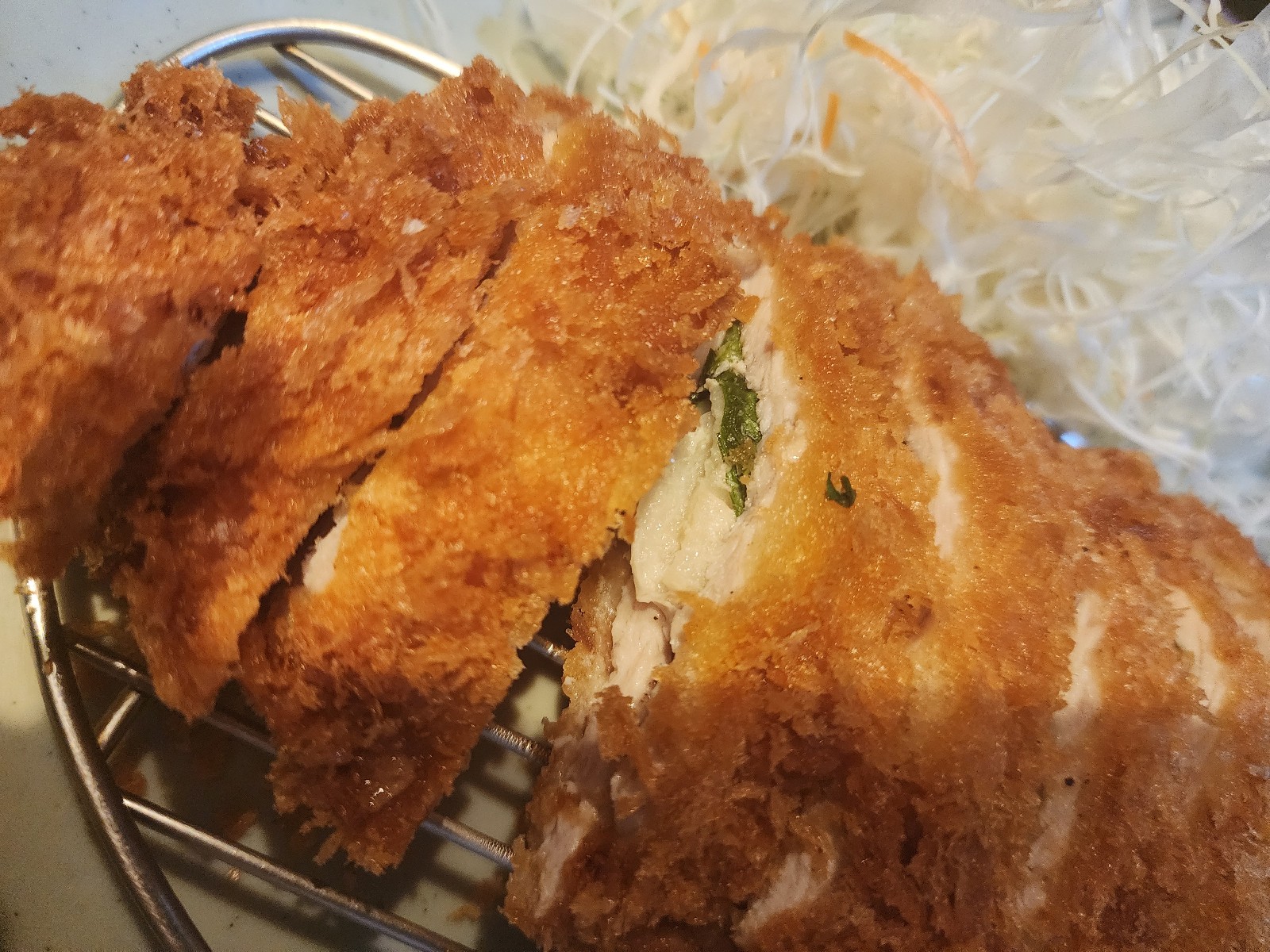 돈가스 속 마늘