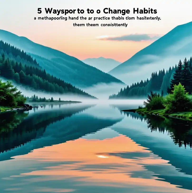 습관을 고치는 방법 꾸준히 실천하는 5가지 방법