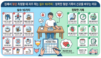 집에서 혈압 측정할 때 자주 하는 실수 10가지