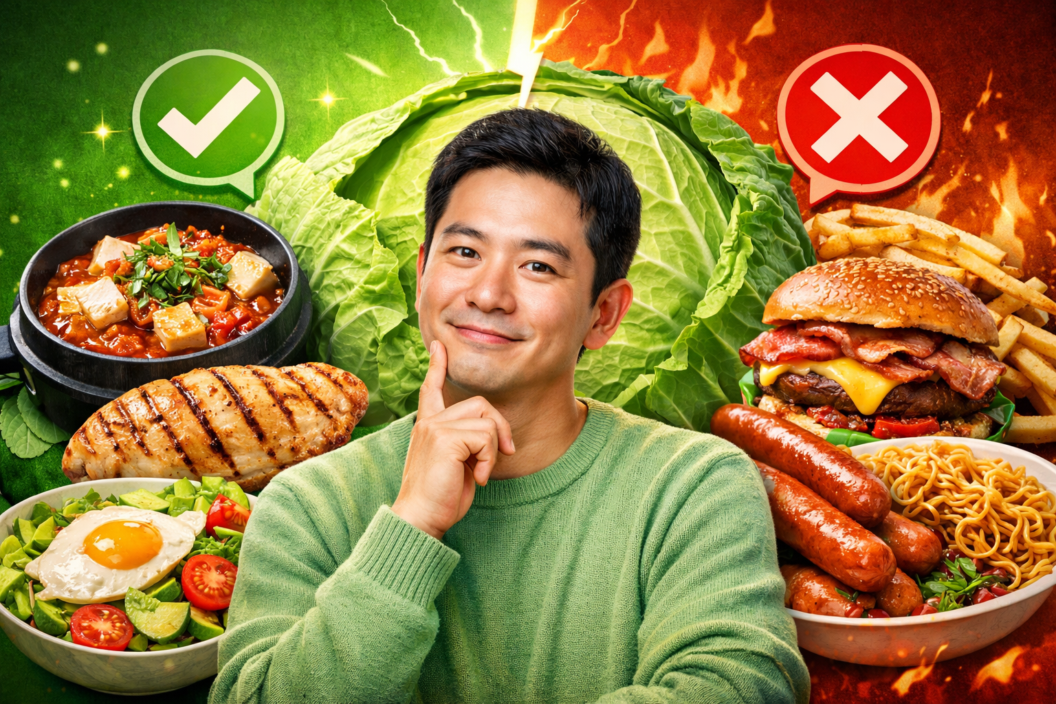 양배추 궁합 음식