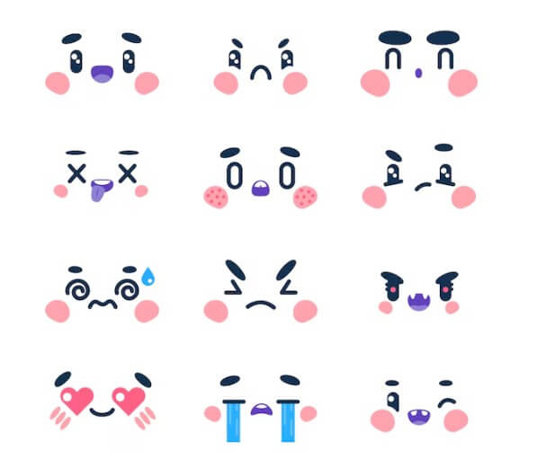 눈의 여러 가지 표정들