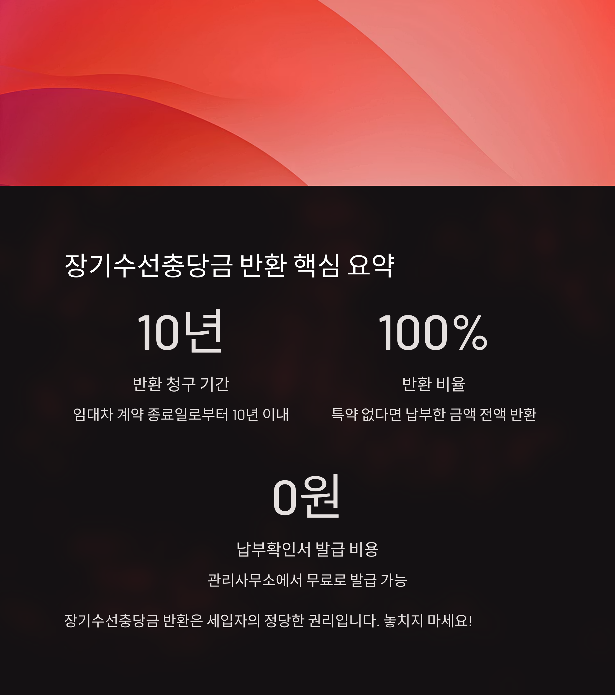 장기수선충당금 반환받는 법