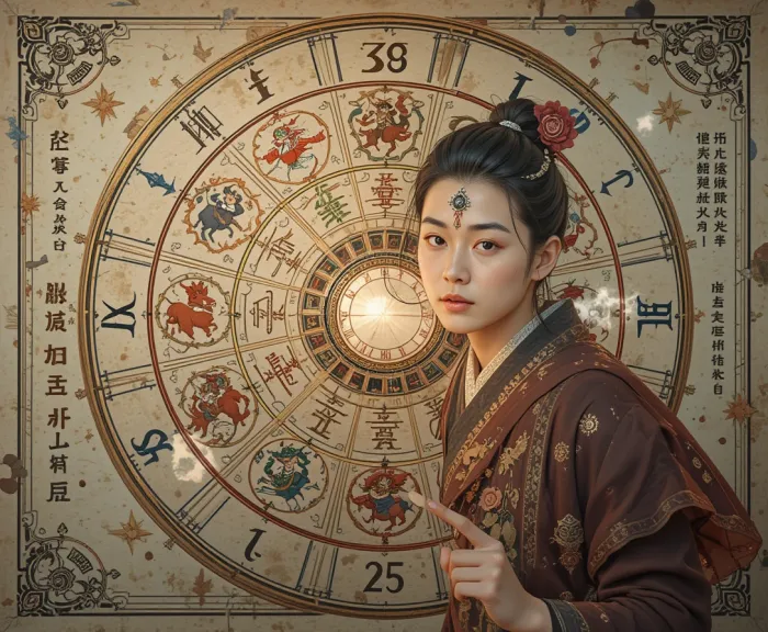 2025년 말띠 운세를 점치는 장면의 모습