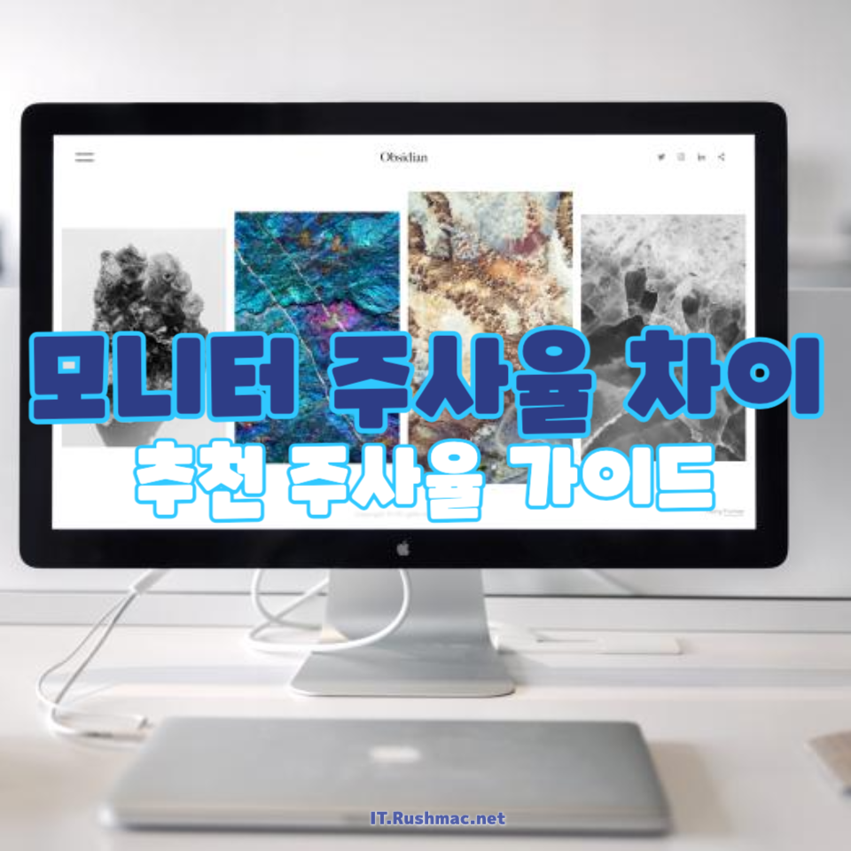 모니터 주사율 차이