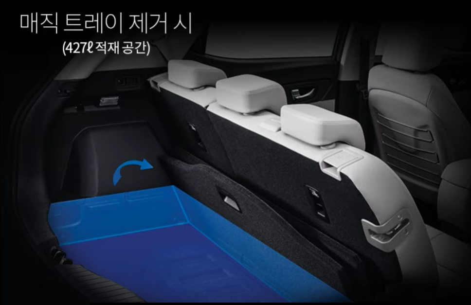 신형 티볼리 실내 공간