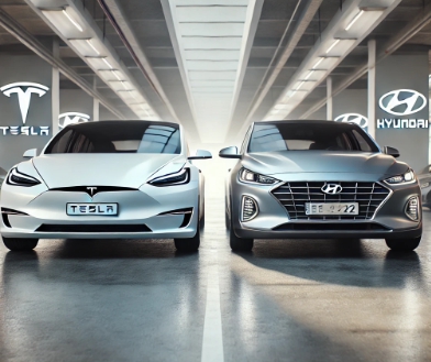 테슬라와 현대차 사진