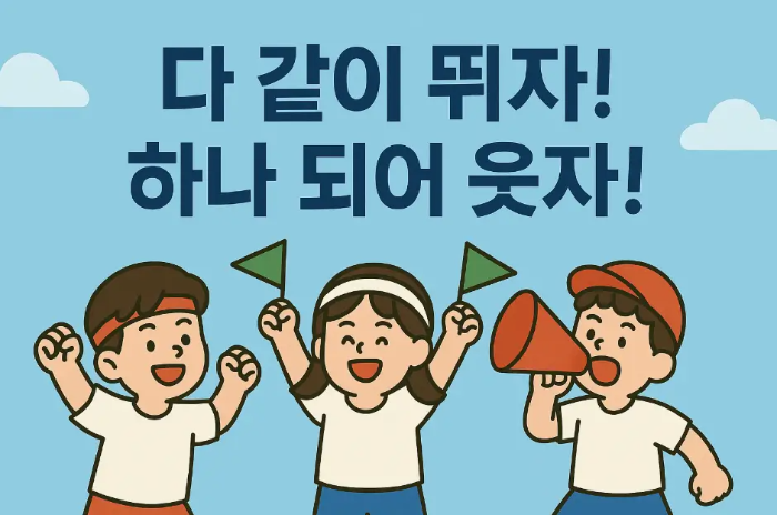 다같이-웃자-응원-인사