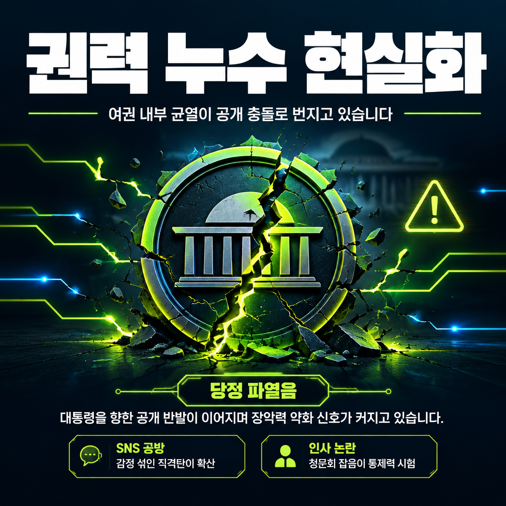 권력 누수 현실화
