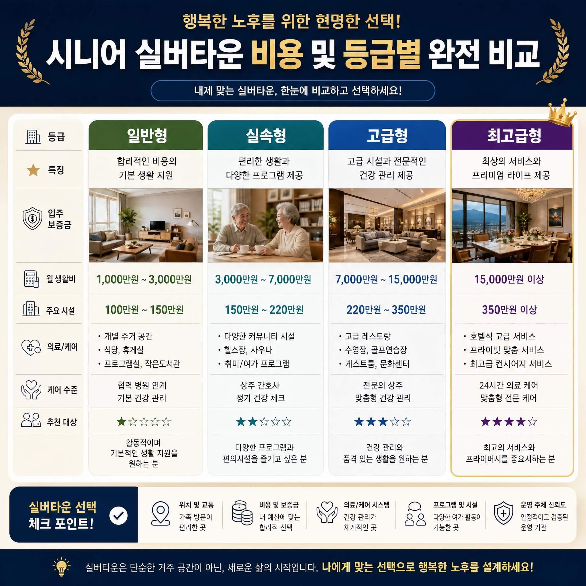 시니어 실버타운 비교