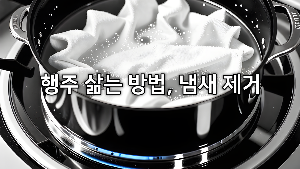 행주 삶는 방법, 냄새 제거 소문과 레몬으로 행주 삶기를 하는 이유